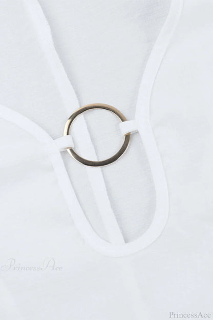 Slim Cutout V Neck Bodycon Maxi Dress