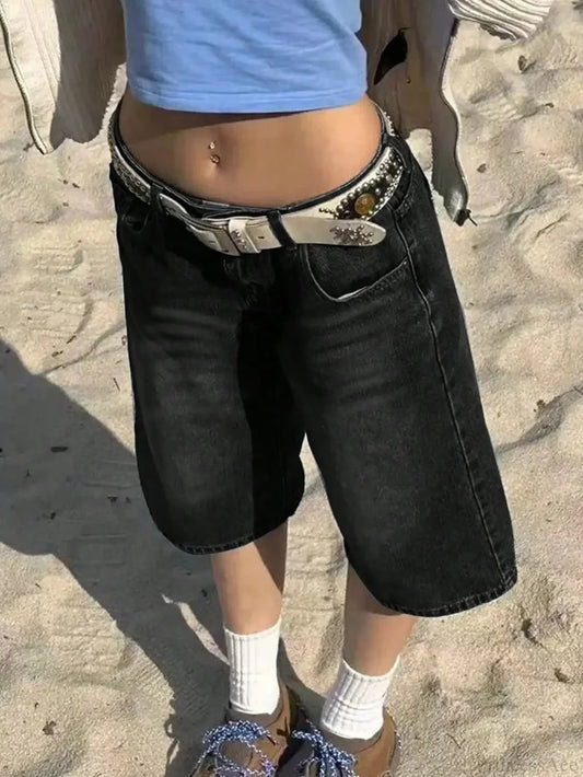 Sloping Pocket Bermuda Denim Short