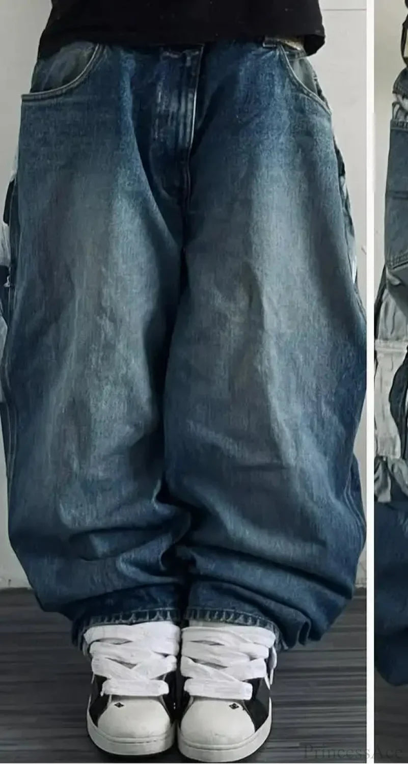 Soaring Wing Gothic Retro Wide-Leg Trouser