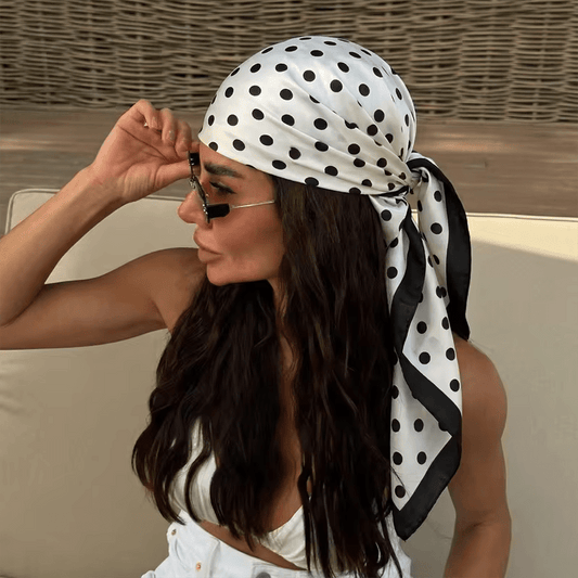 Sophie Polka Dot Silk Scarf