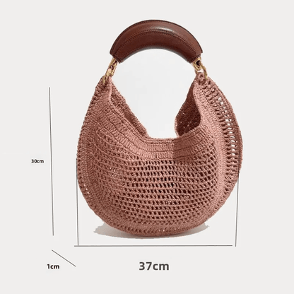 Bianca Crescent Woven Bag
