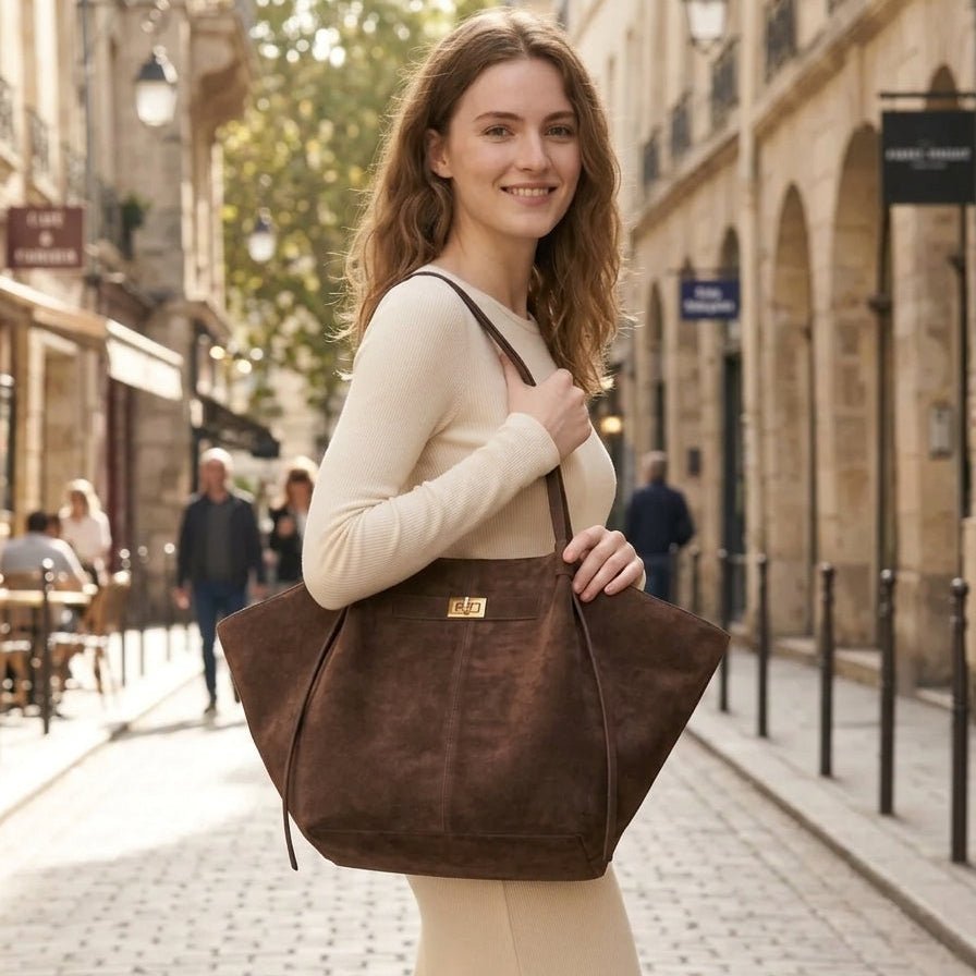 Dina Suede Tote Bag
