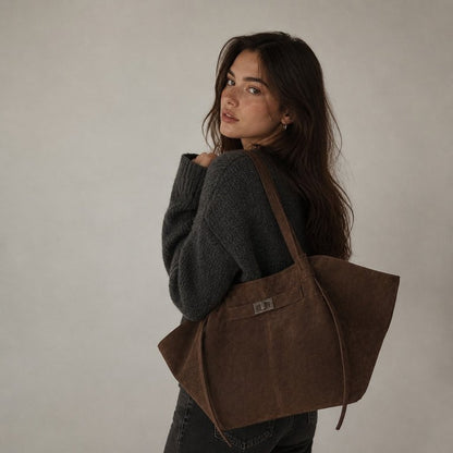 Dina Suede Tote Bag