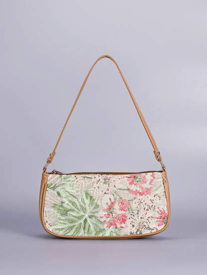Marina Embroidered Sequin Shoulder Bag