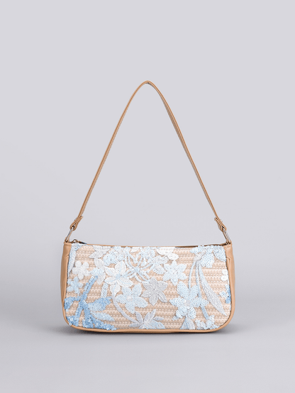 Marina Embroidered Sequin Shoulder Bag