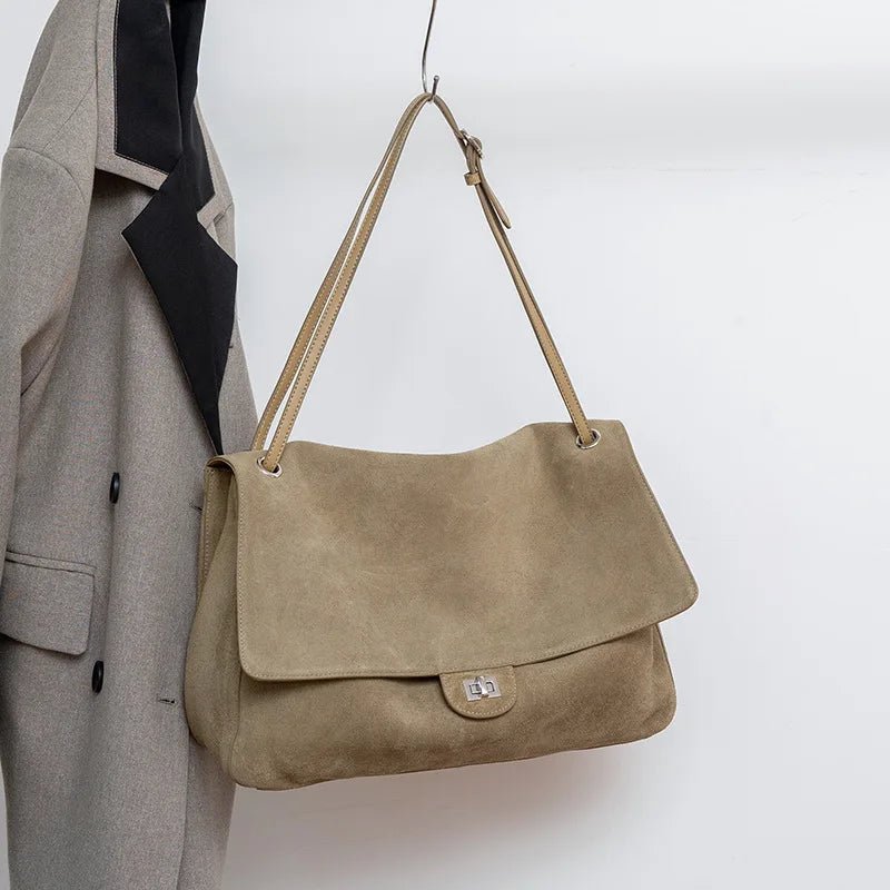 Ruth Matte Suede Crossbody Tote