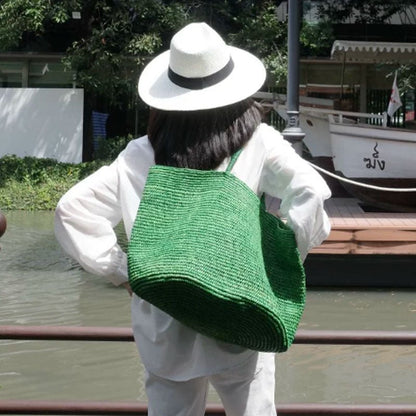 Sophia Handwoven Rattan Tote