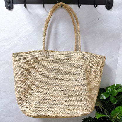 Sophia Handwoven Rattan Tote