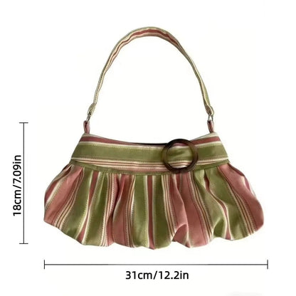 Sophia Striped Shoulder Bag