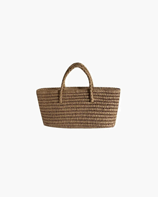 Olivia Hand-Woven Straw Tote Bag