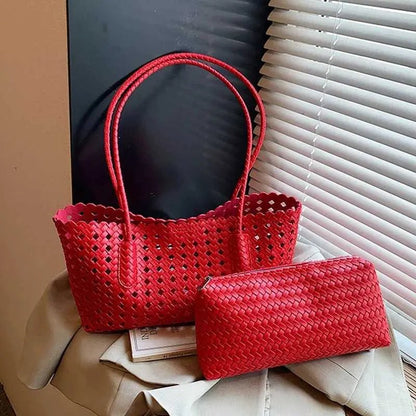 Sophia Woven Shoulder Bag