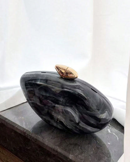 Bianca Shell-Shaped Acrylic Evening Clutch