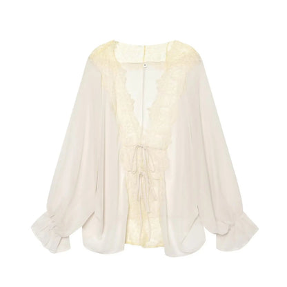 Lisa Lace Patchwork Blouse