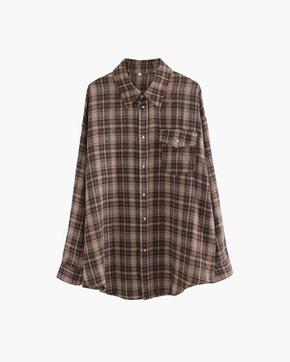 Melissa Oversized Plaid Shirt