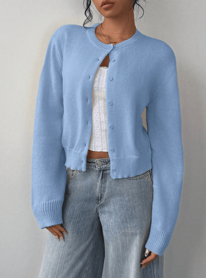 Emilia Button Front Knit Cardigan