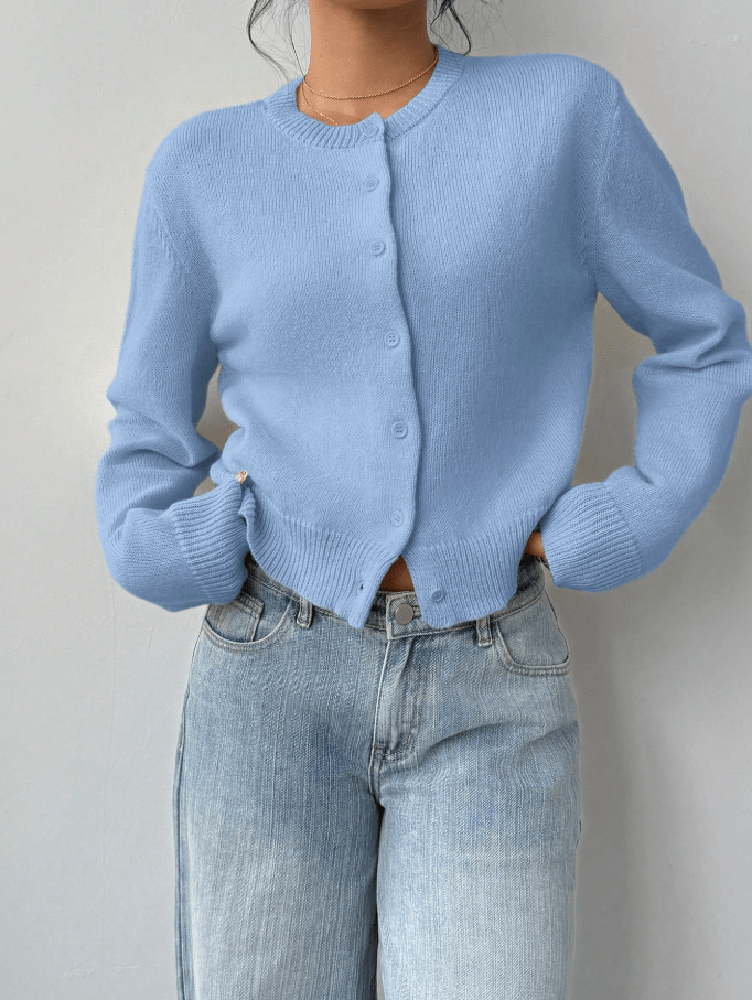 Emilia Button Front Knit Cardigan