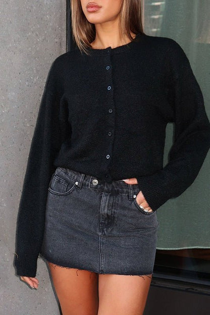 Emilia Button Front Knit Cardigan