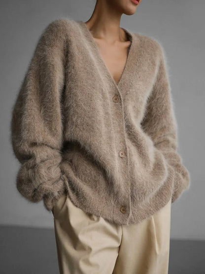 Terry Cozy Knitted Cardigan