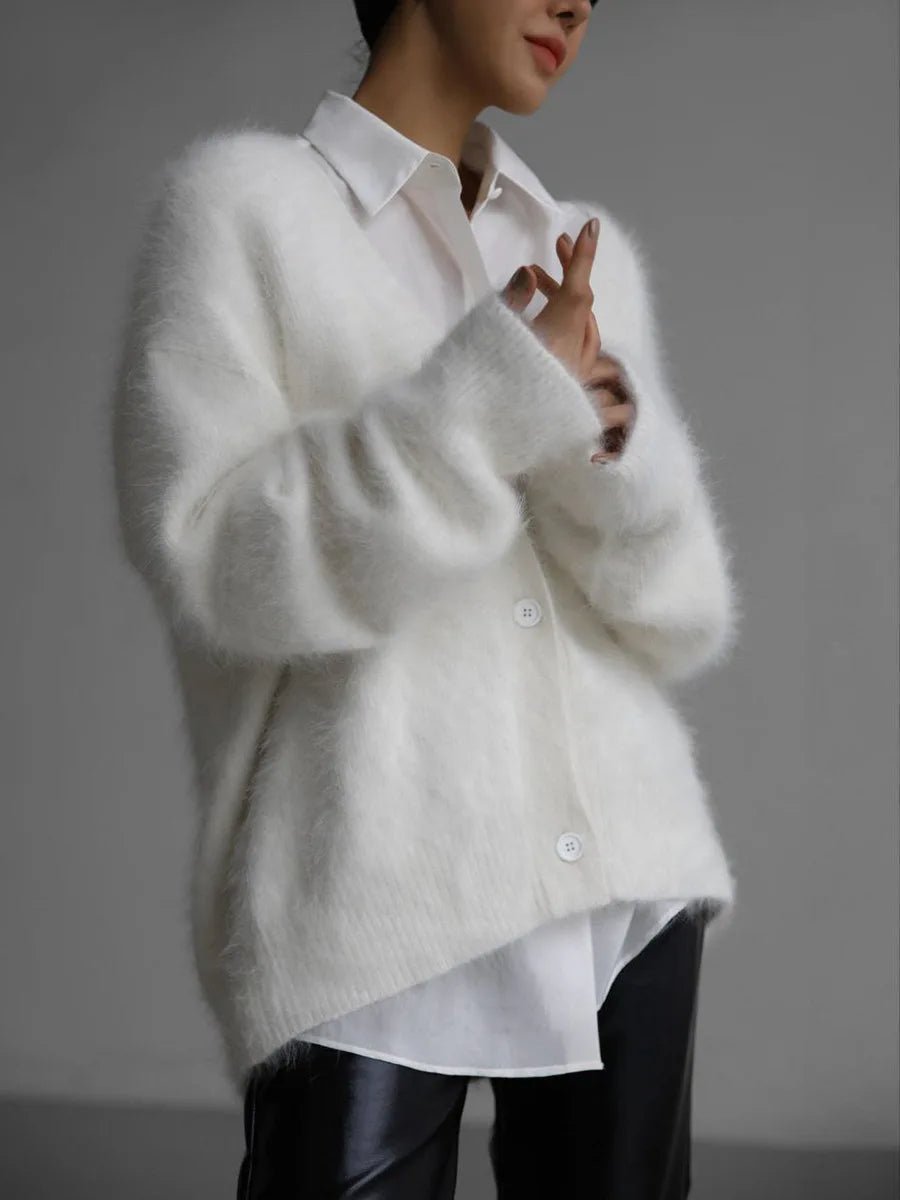 Terry Cozy Knitted Cardigan
