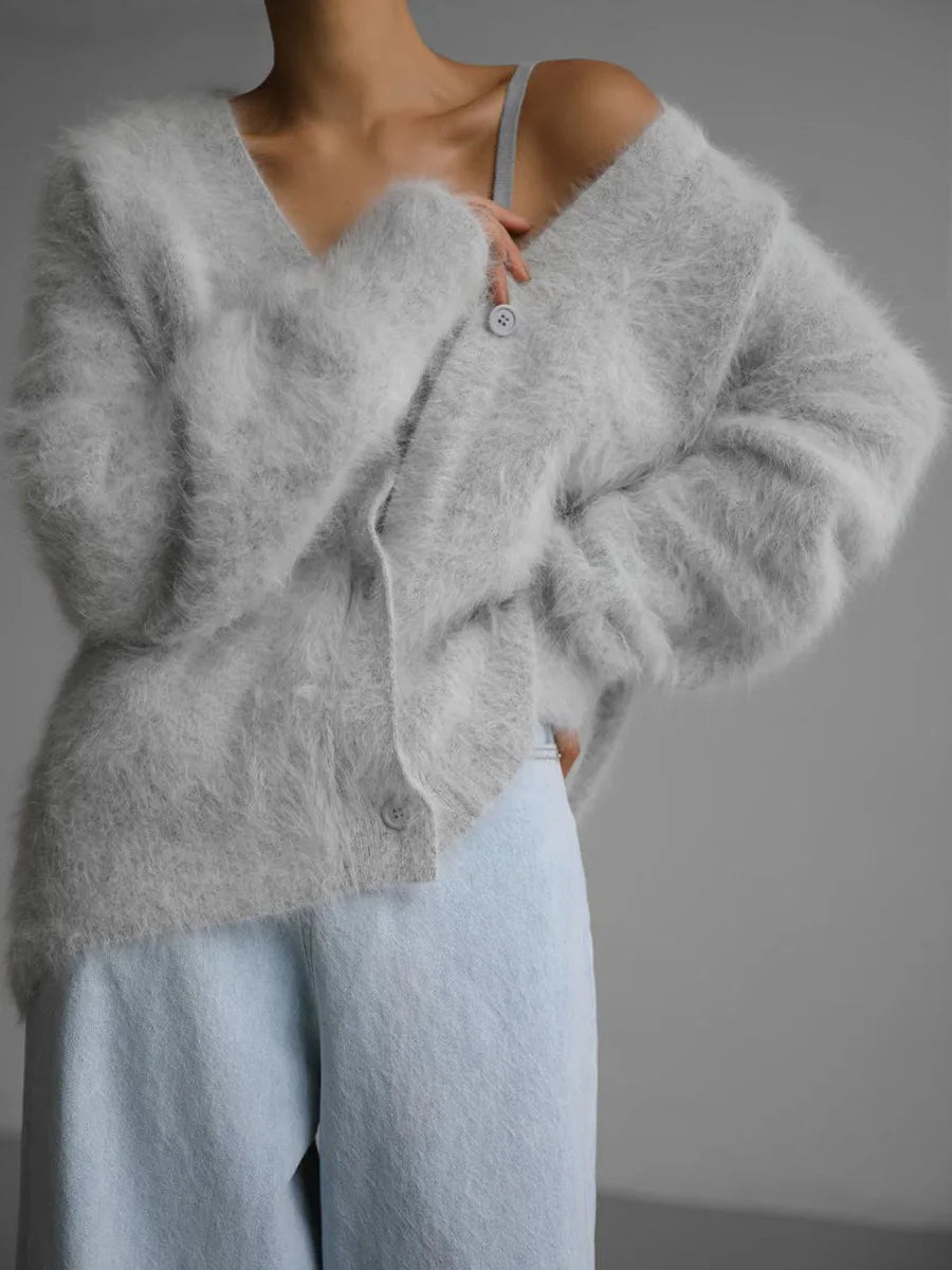 Terry Cozy Knitted Cardigan