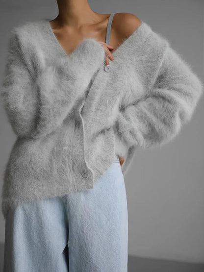 Terry Cozy Knitted Cardigan