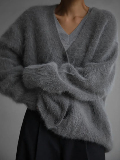 Terry Cozy Knitted Cardigan