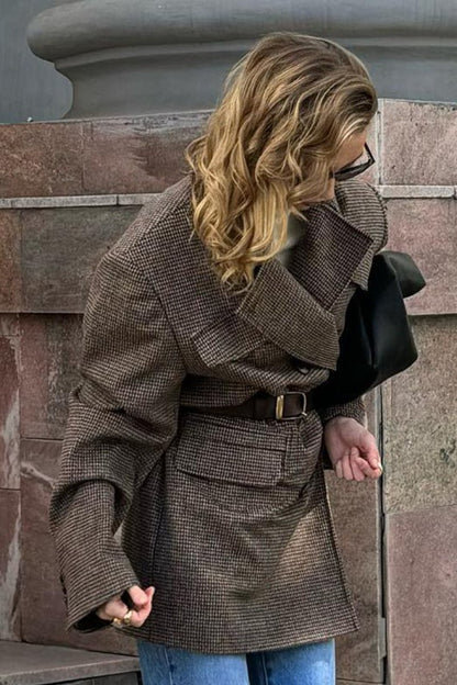 Anna Structured Tweed Coat