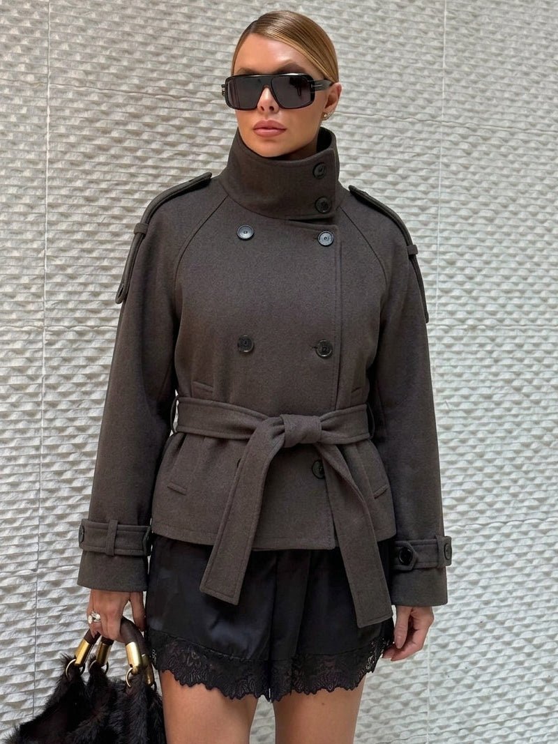 Esther Double Breasted Belted Coat