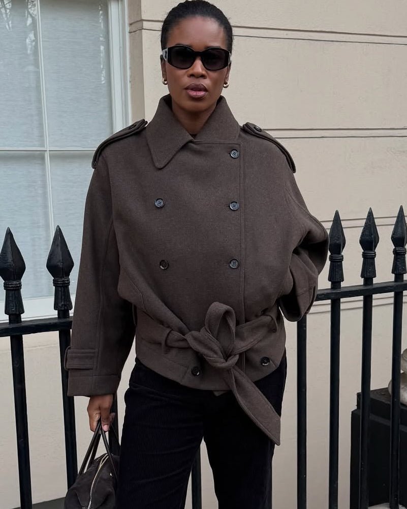 Esther Double Breasted Belted Coat
