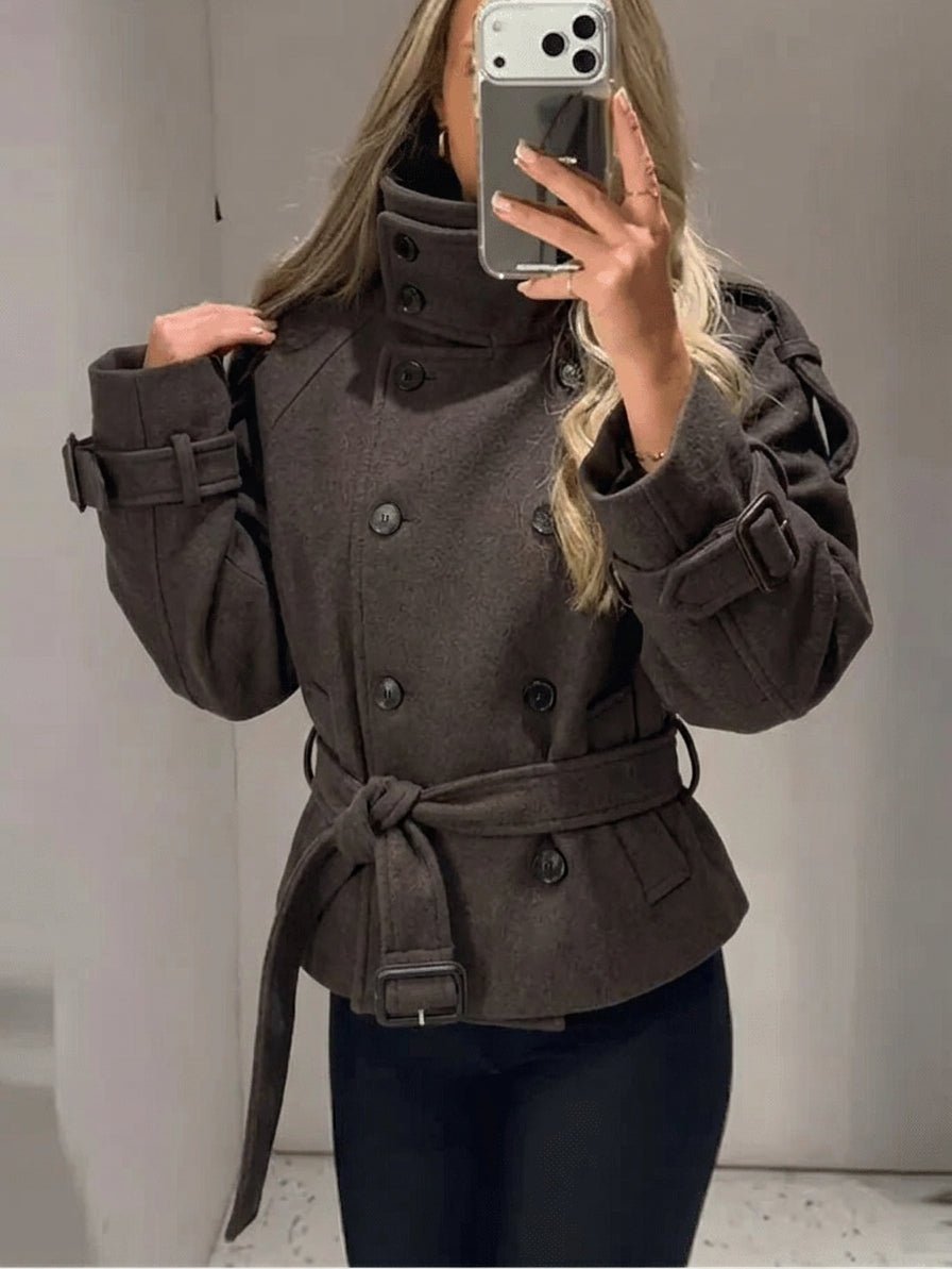 Esther Double Breasted Belted Coat