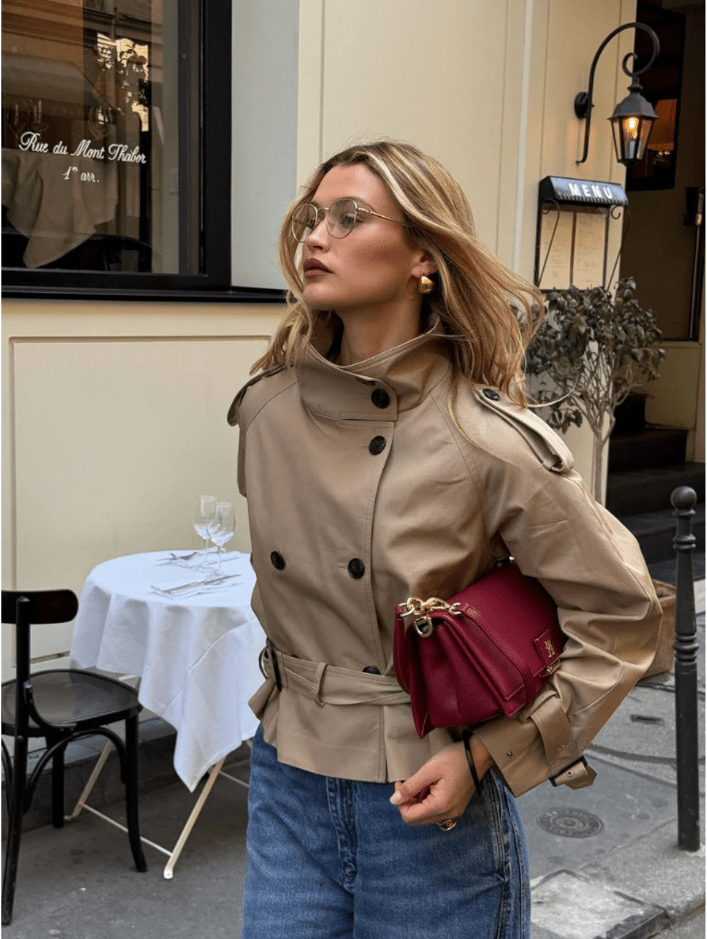 Marlene Cropped Trench Coat