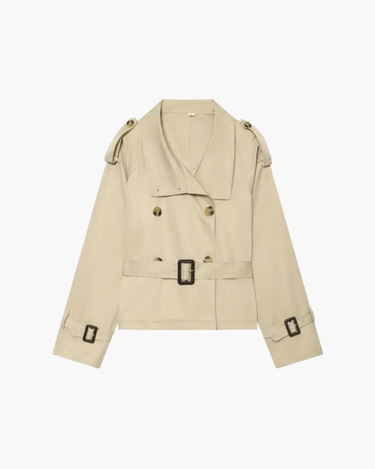 Teresa British Belted Trench Coat