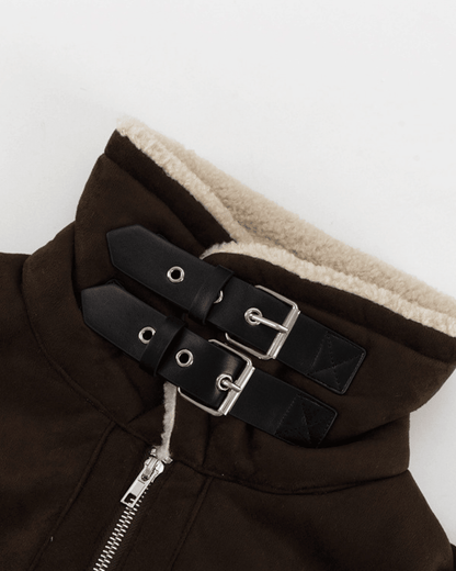 Aurora Suede Faux leather Jacket