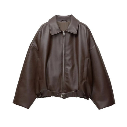 Carine Leather Moto Jacket