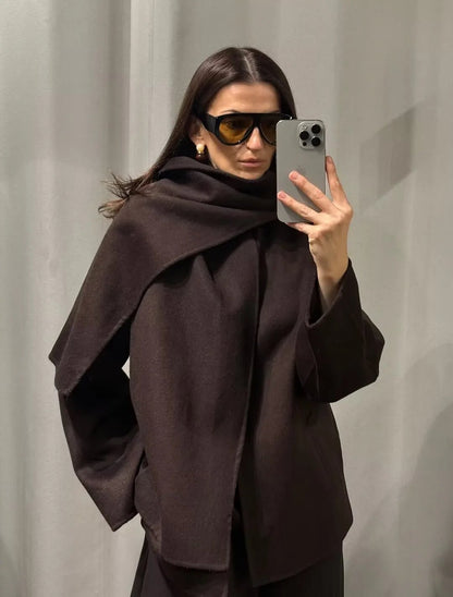 Cecille Coat with Scarf