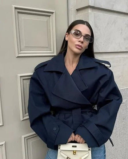 Hailey Crop Trench Coat