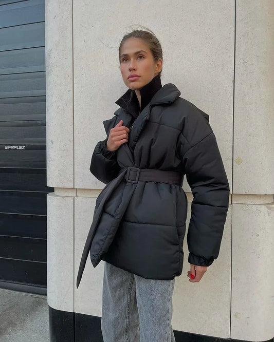 Jaime Belted Puffer Jacket