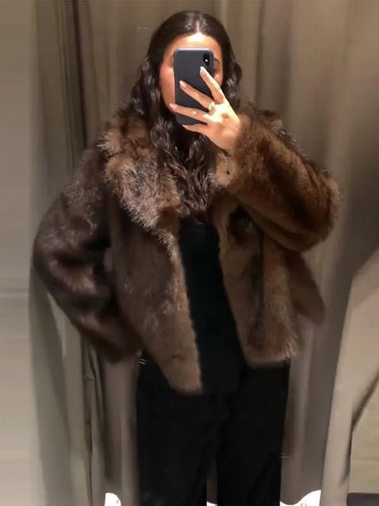 Jenny Reversible Faux Fur Leather Jacket