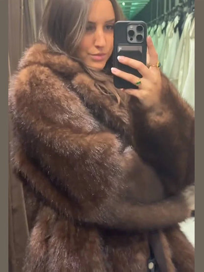 Jenny Reversible Faux Fur Leather Jacket