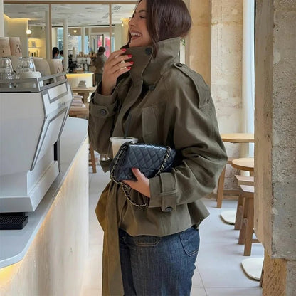 Sophia Belted Trench Coat