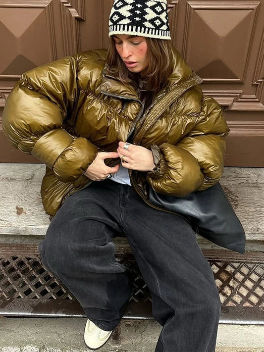 Olivia Shiny Puffer Jacket