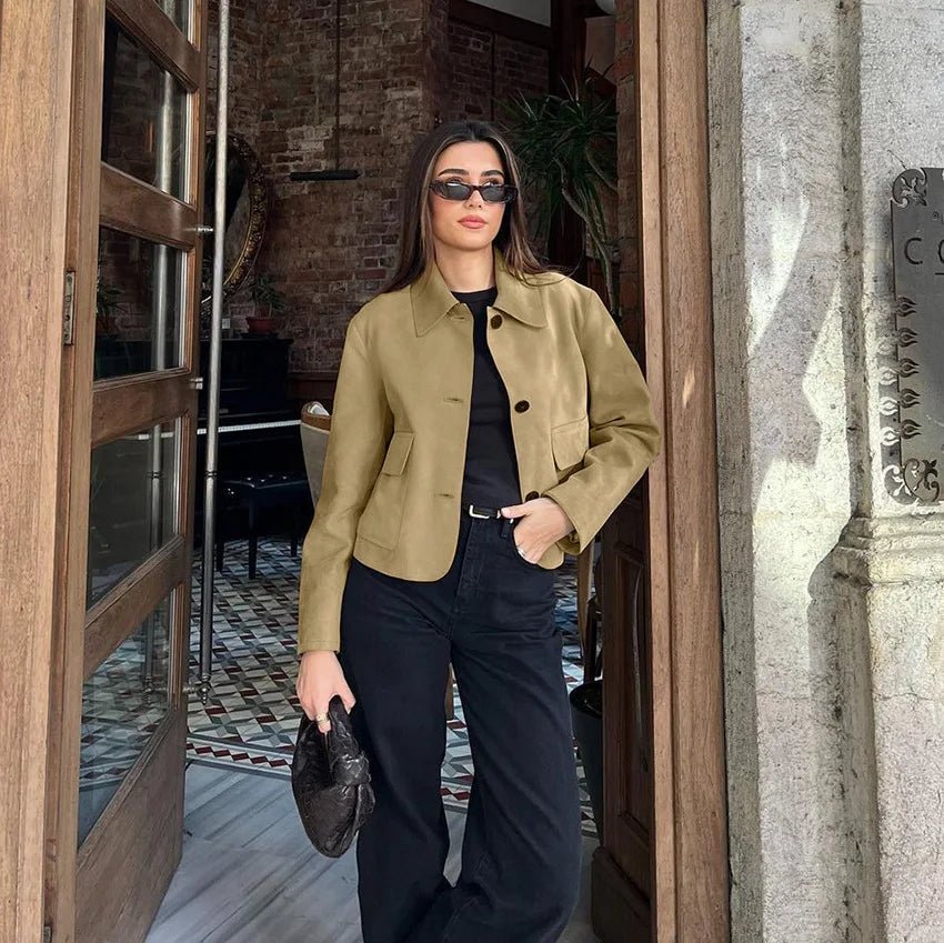 Sandy Collared Suede Jacket