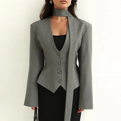 Scarlett Scarf Blazer Coat