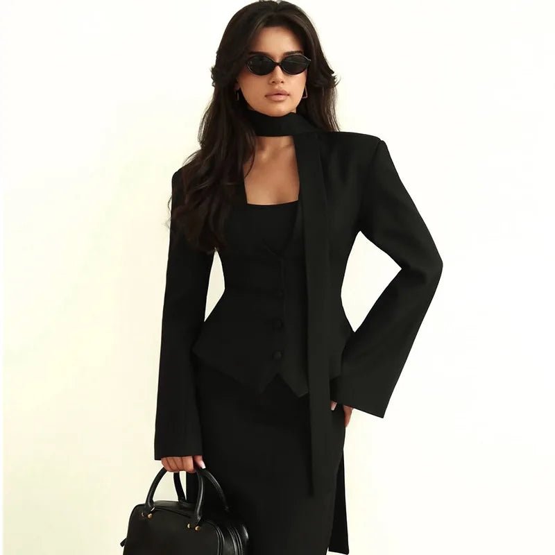 Scarlett Scarf Blazer Coat