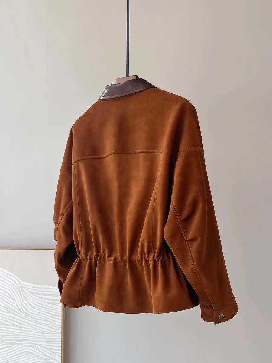 Sharmaine Slim Fit Suede Jacket