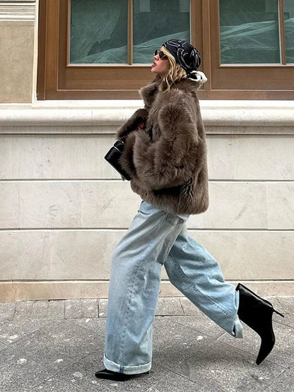 Thalia Faux Fur Coat