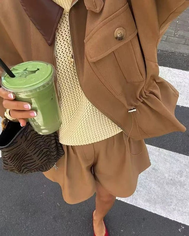Virginia Drawstring Batwing Jacket