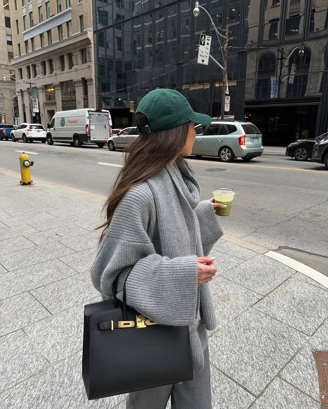 Xia Loose Knit Pullover with Scarf
