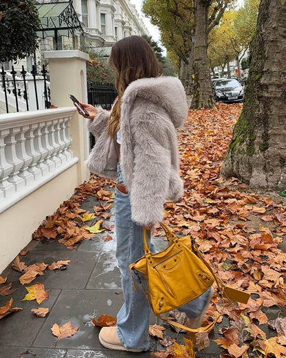 Dana Faux Fur Hooded Jacket
