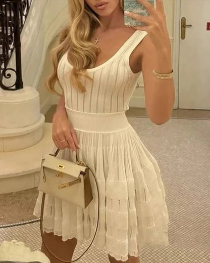 Beatrice Knitted Sling Mini Dress